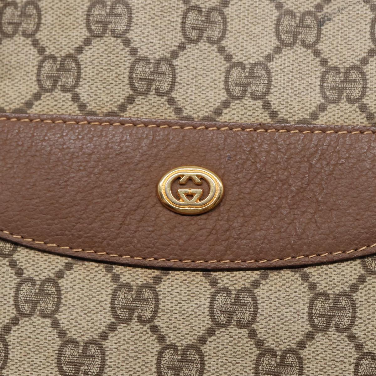 GUCCI GG Supreme Tote Bag PVC Beige Gold 002 615 6130 ki4890