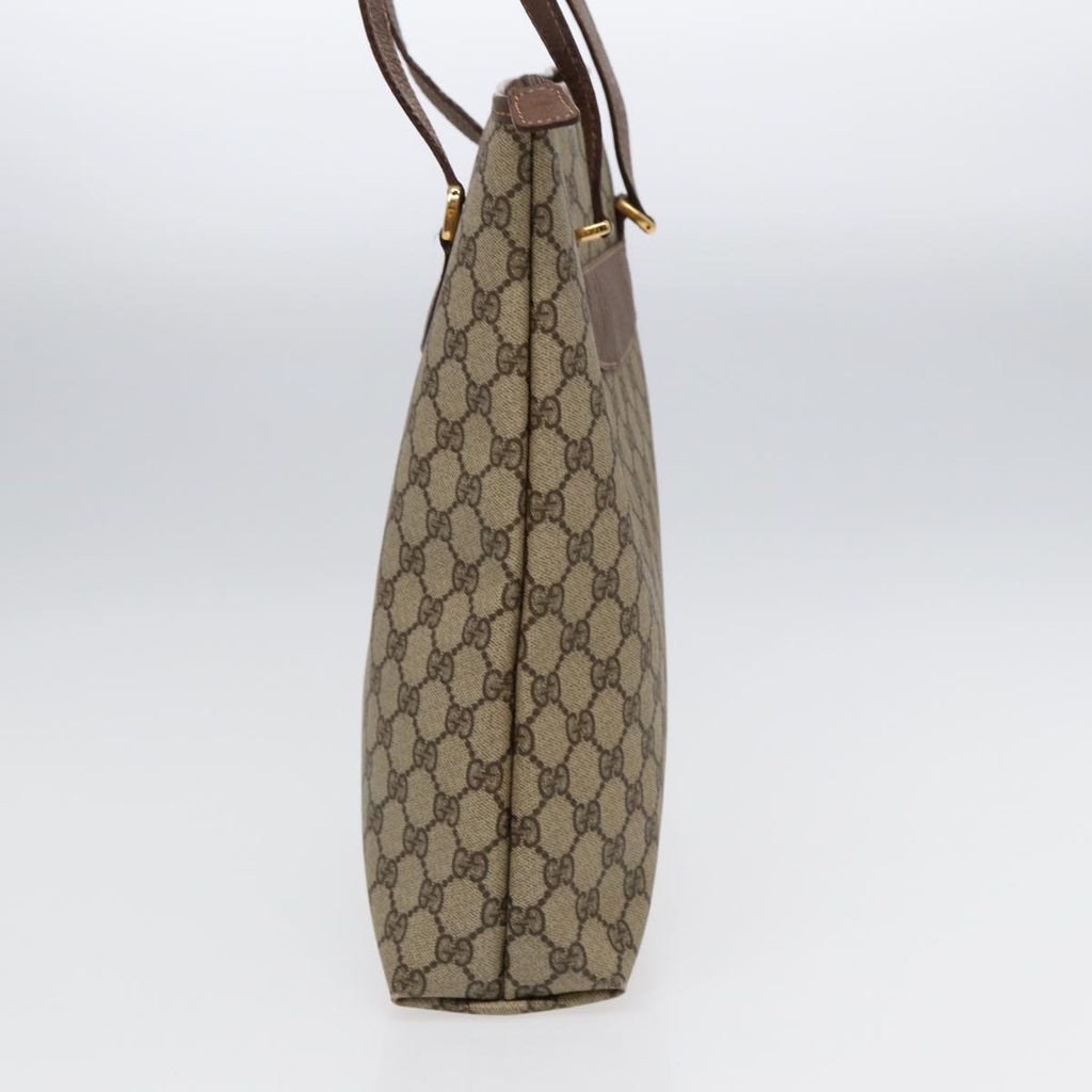 GUCCI GG Supreme Tote Bag PVC Beige Gold 002 615 6130 ki4890