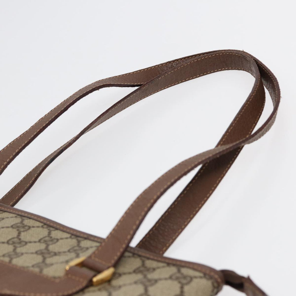 GUCCI GG Supreme Tote Bag PVC Beige Gold 002 615 6130 ki4890