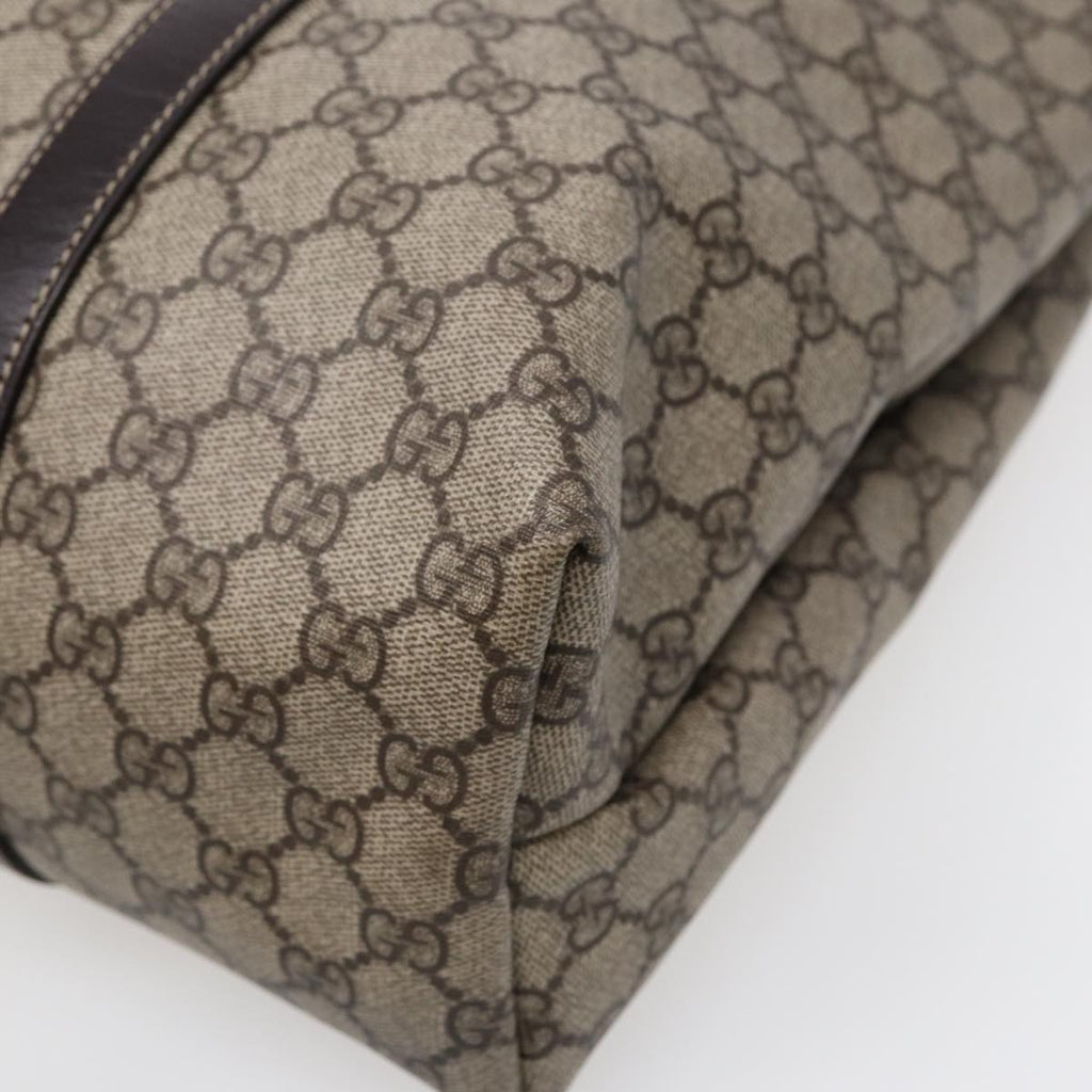 GUCCI GG Supreme Tote Bag PVC Beige Gold 223668 ki4895