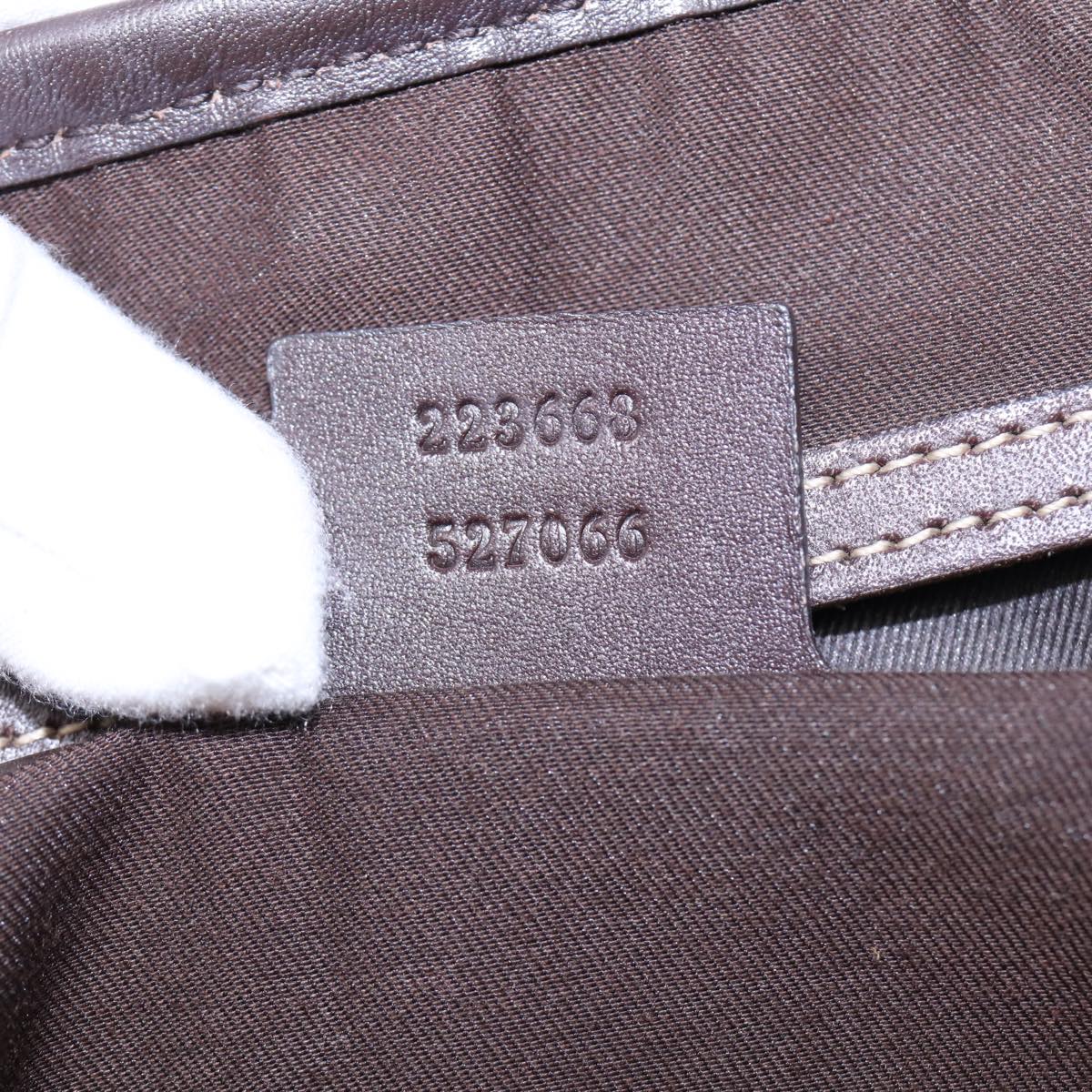 GUCCI GG Supreme Tote Bag PVC Beige Gold 223668 ki4895