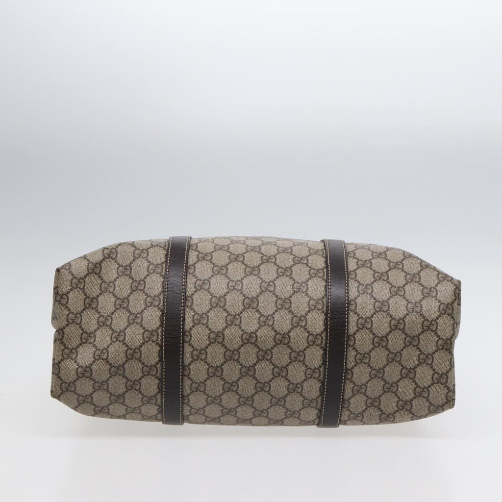 GUCCI GG Supreme Tote Bag PVC Beige Gold 223668 ki4895