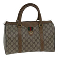 GUCCI GG Canvas Web Sherry Line Boston Bag PVC Beige Red Green ki4901
