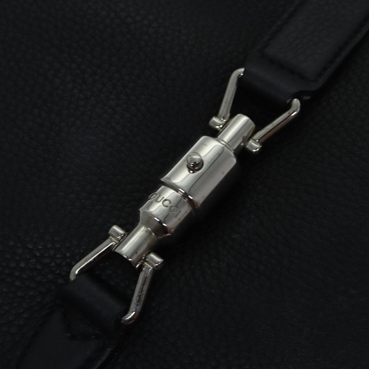 GUCCI New Jackie Shoulder Bag Leather Black ki4908