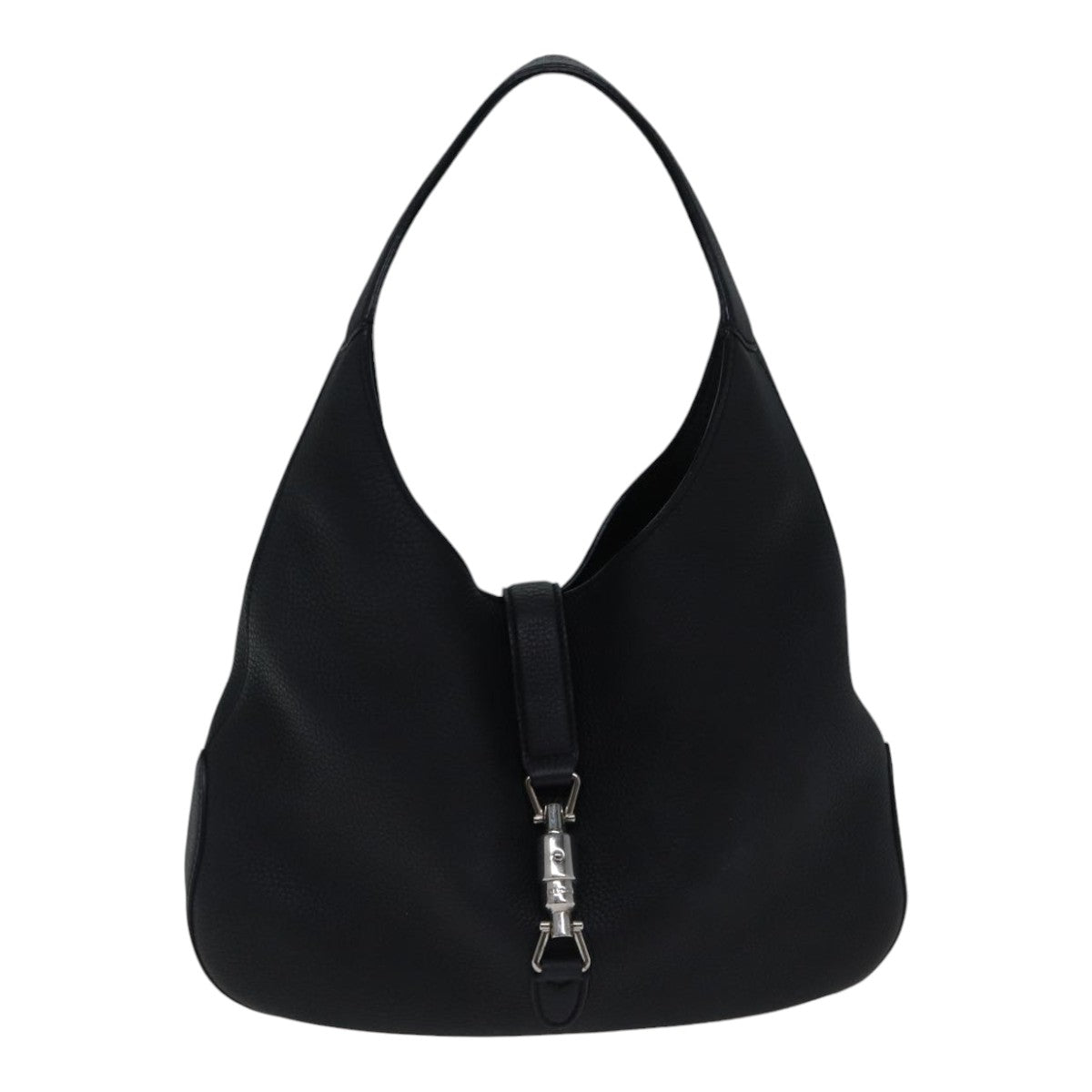 GUCCI New Jackie Shoulder Bag Leather Black ki4908
