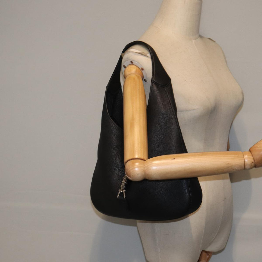 GUCCI New Jackie Shoulder Bag Leather Black ki4908