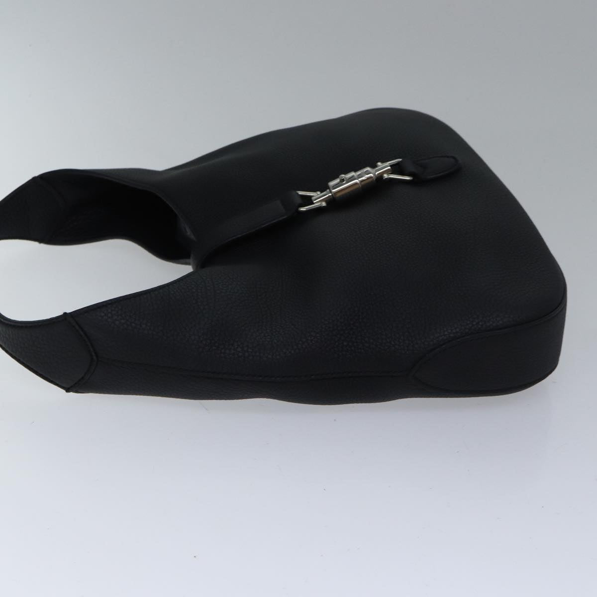 GUCCI New Jackie Shoulder Bag Leather Black ki4908