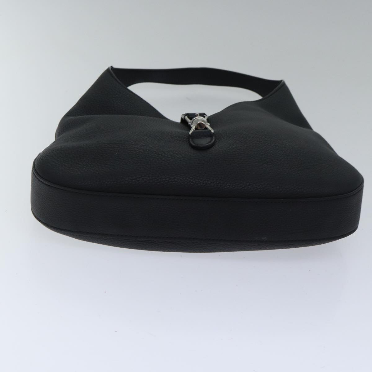 GUCCI New Jackie Shoulder Bag Leather Black ki4908