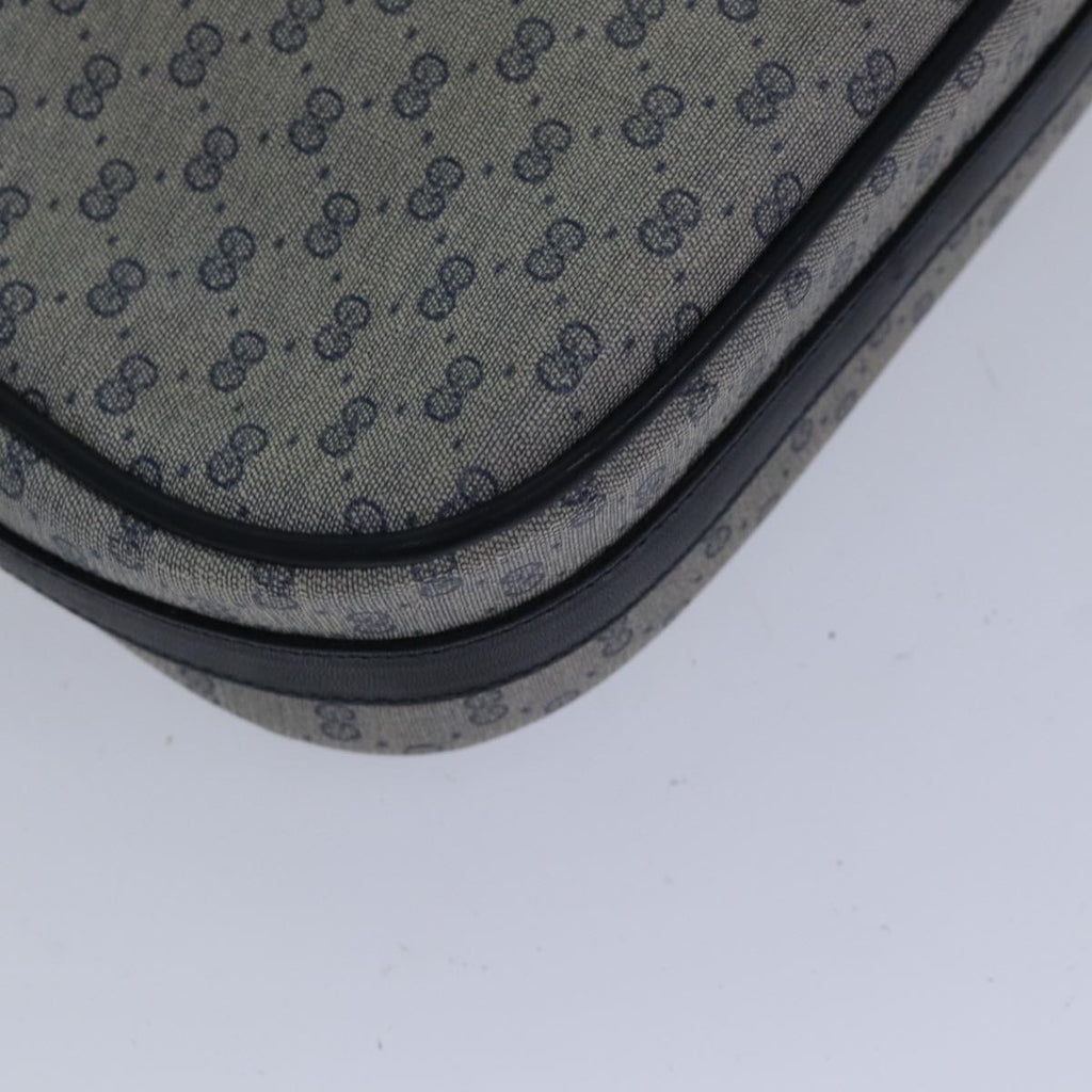 GUCCI Micro GG Canvas Shoulder Bag PVC Navy ki4909