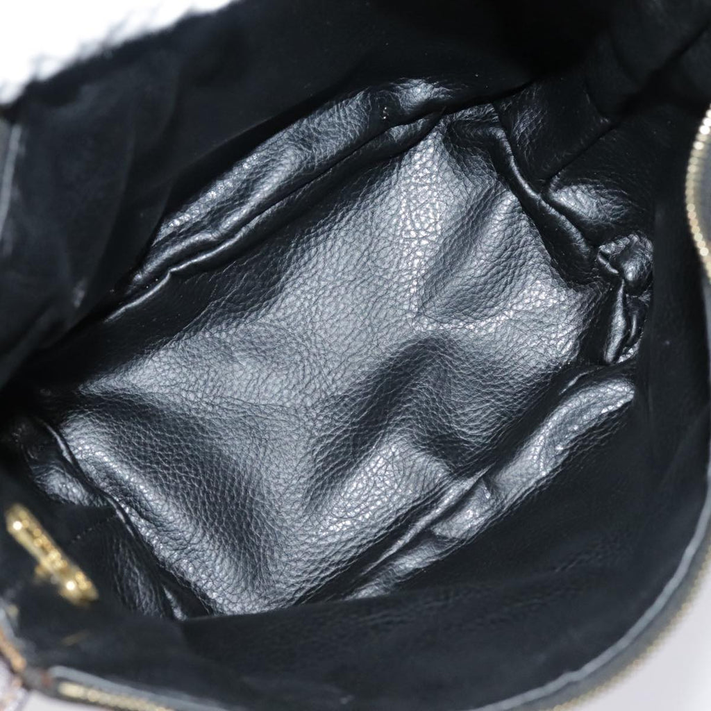 FENDI Zucca Canvas Pouch Brown Black gold ki4972