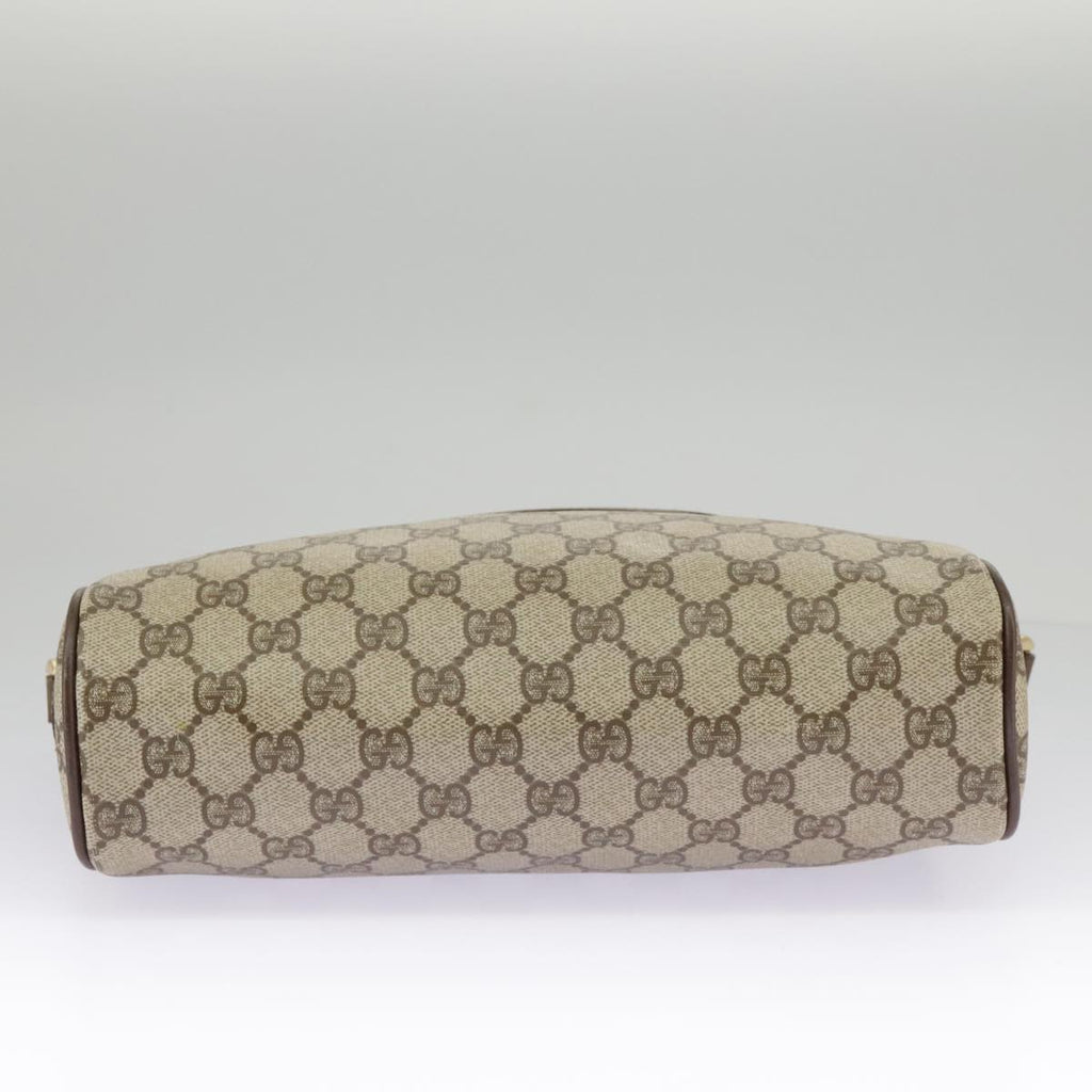 GUCCI GG Supreme Web Sherry Line Shoulder Bag PVC Beige 56 02 088 ki5034