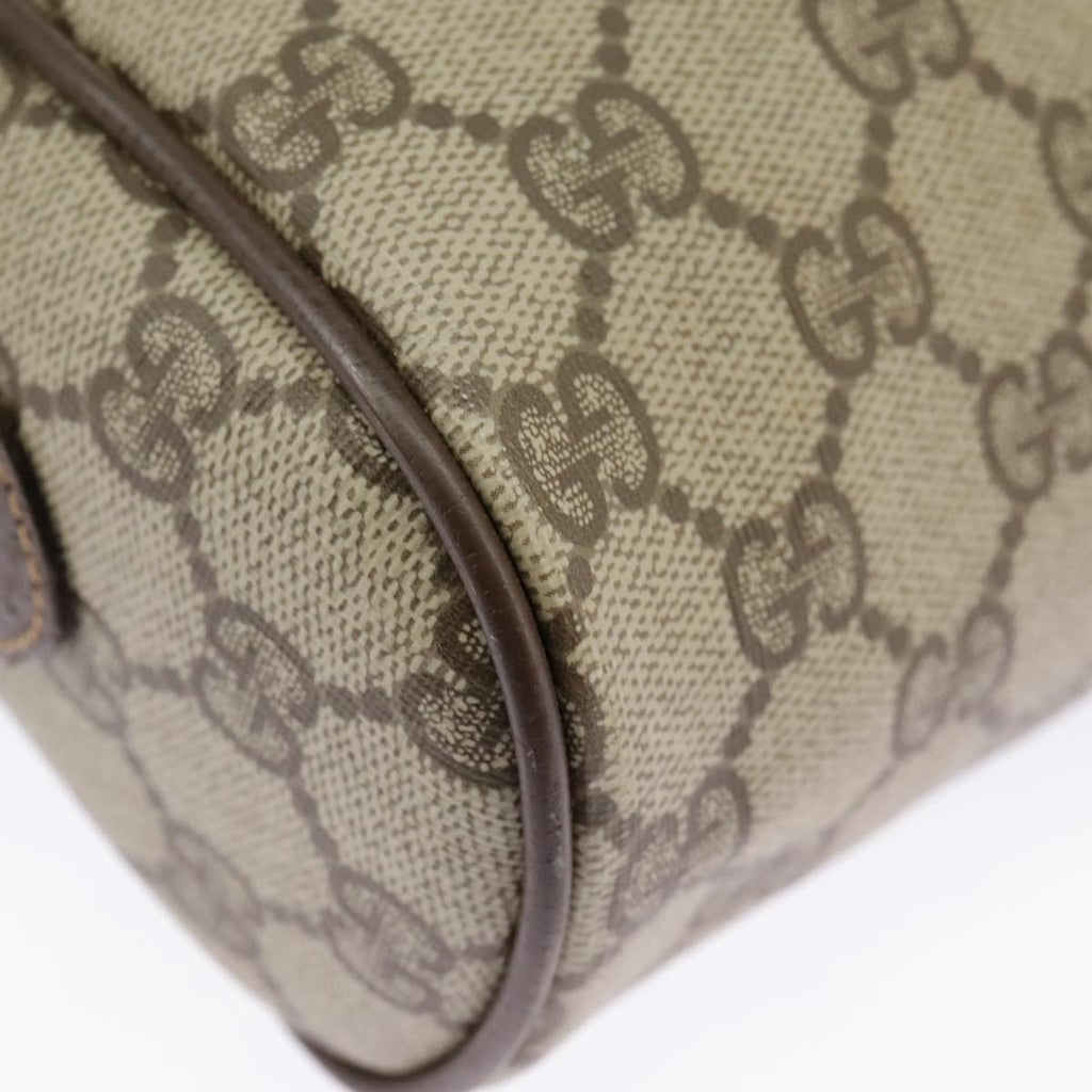 GUCCI GG Supreme Web Sherry Line Shoulder Bag PVC Beige 56 02 088 ki5034