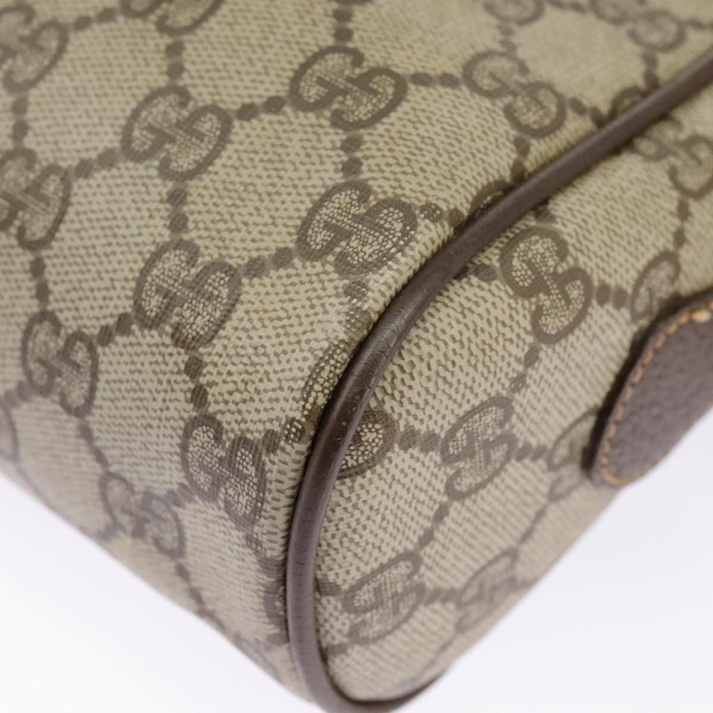 GUCCI GG Supreme Web Sherry Line Shoulder Bag PVC Beige 56 02 088 ki5034
