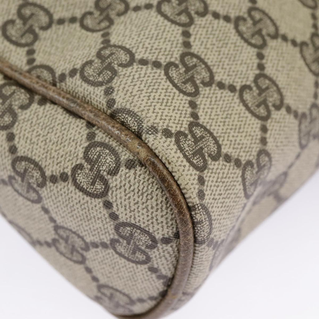 GUCCI GG Supreme Web Sherry Line Clutch Bag PVC Beige Red 27 004 998 ki5038