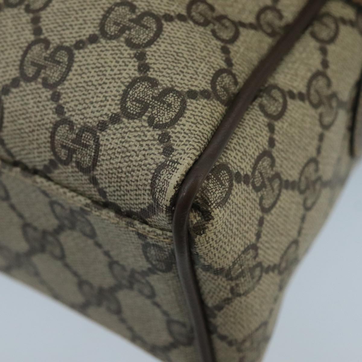 GUCCI GG Supreme Web Sherry Line Bag PVC 2way Beige 378 002 3839 ki5039