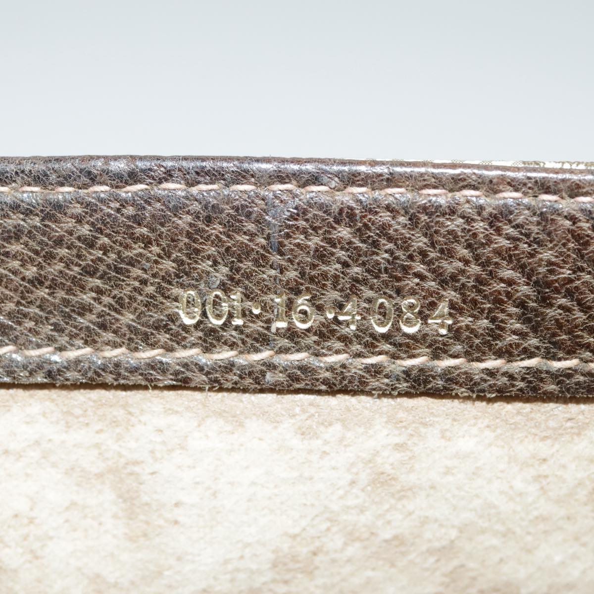 GUCCI GG Supreme Horsebit Shoulder Bag PVC Beige Gold ki5040