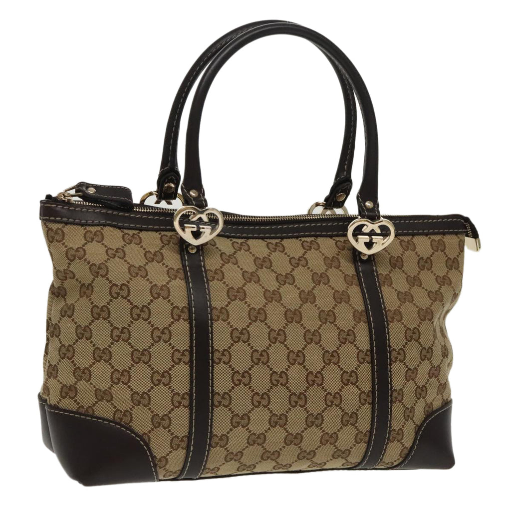 GUCCI GG Canvas Lovely Tote Bag Beige Gold 257069 ki5044