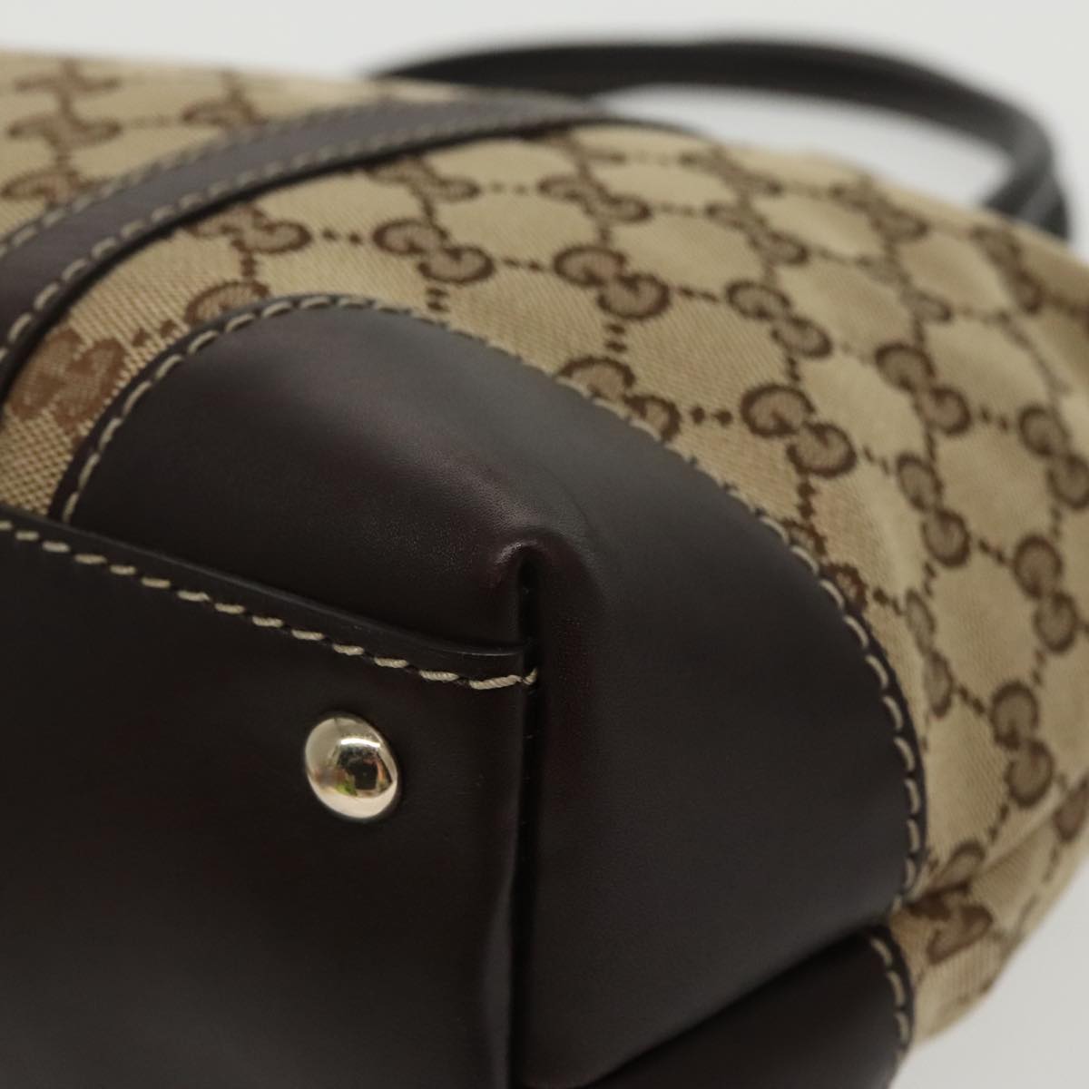GUCCI GG Canvas Lovely Tote Bag Beige Gold 257069 ki5044