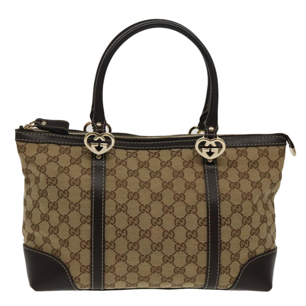GUCCI GG Canvas Lovely Tote Bag Beige Gold 257069 ki5044
