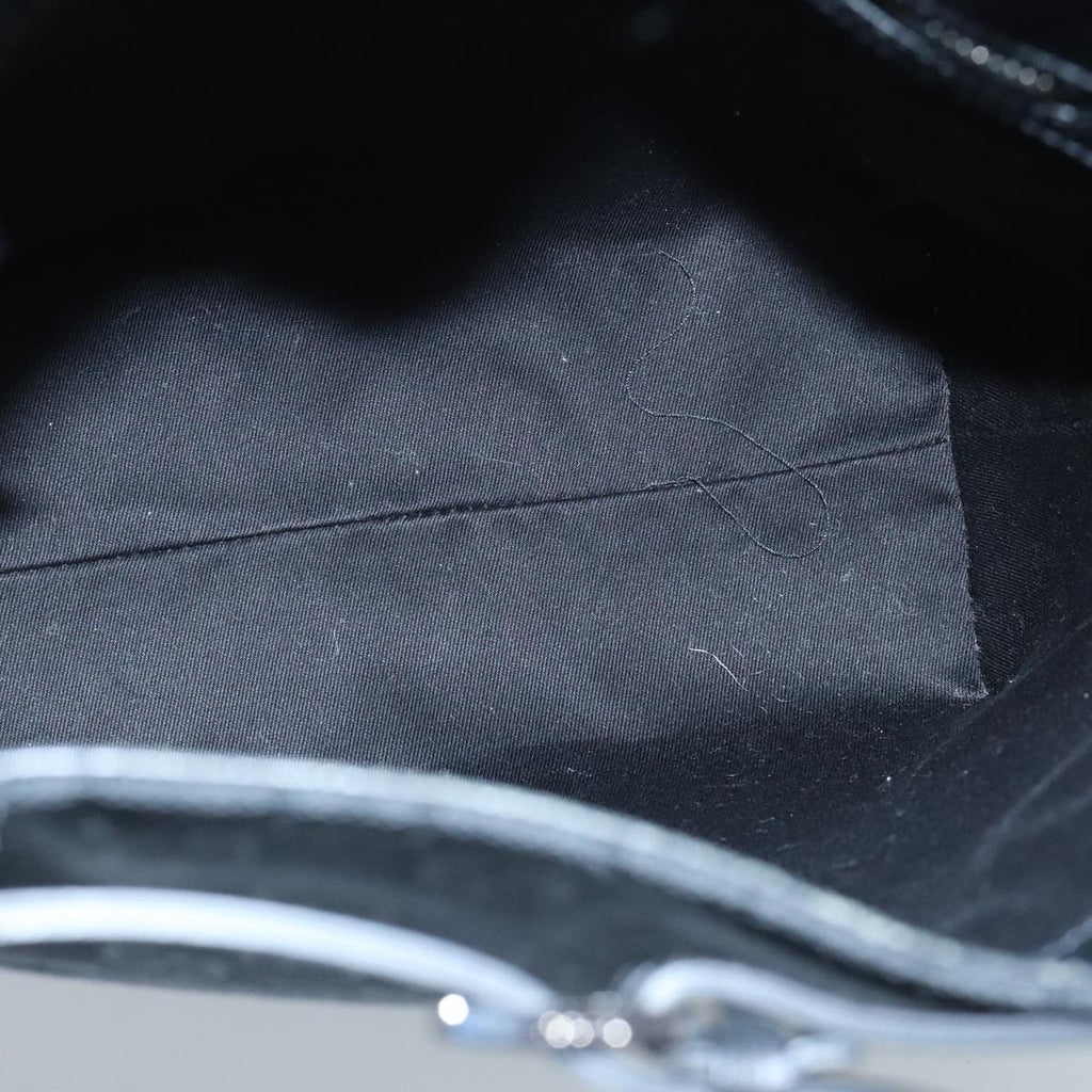 GUCCI GG Canvas Tote Bag Black Silver 107757 ki5048