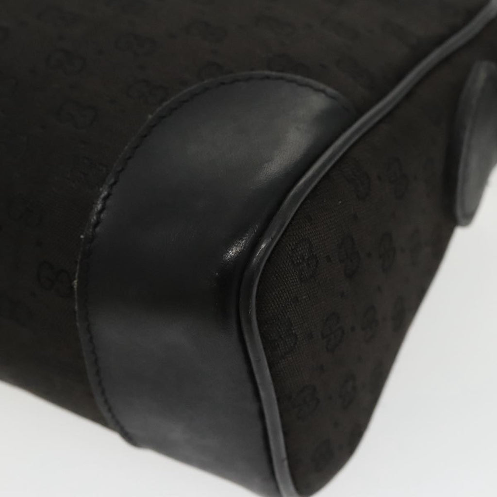 GUCCI Micro GG Canvas Shoulder Bag Black ki5051