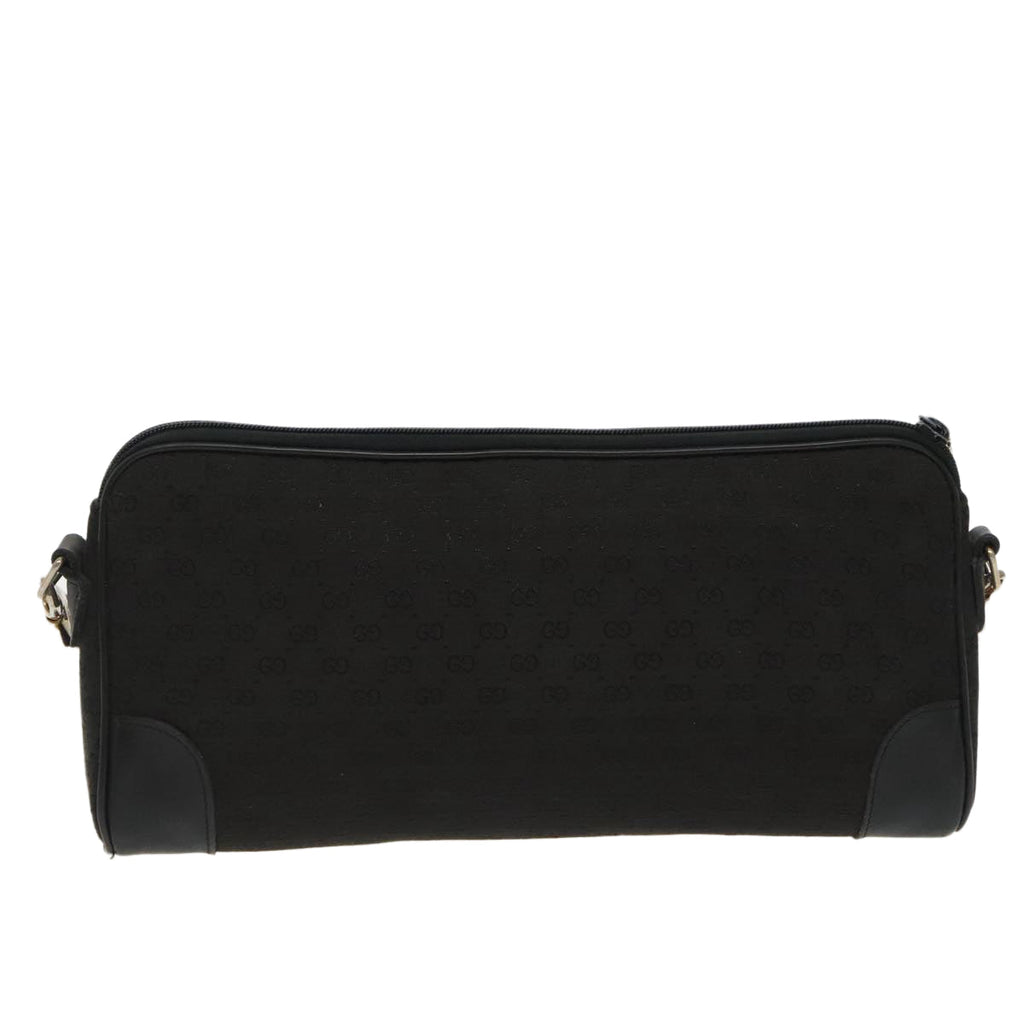GUCCI Micro GG Canvas Shoulder Bag Black ki5051