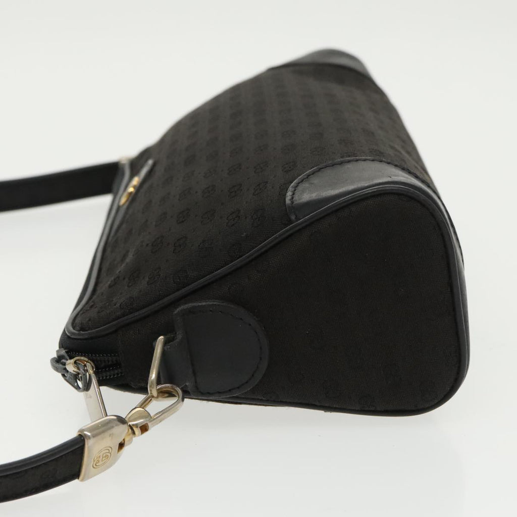 GUCCI Micro GG Canvas Shoulder Bag Black ki5051