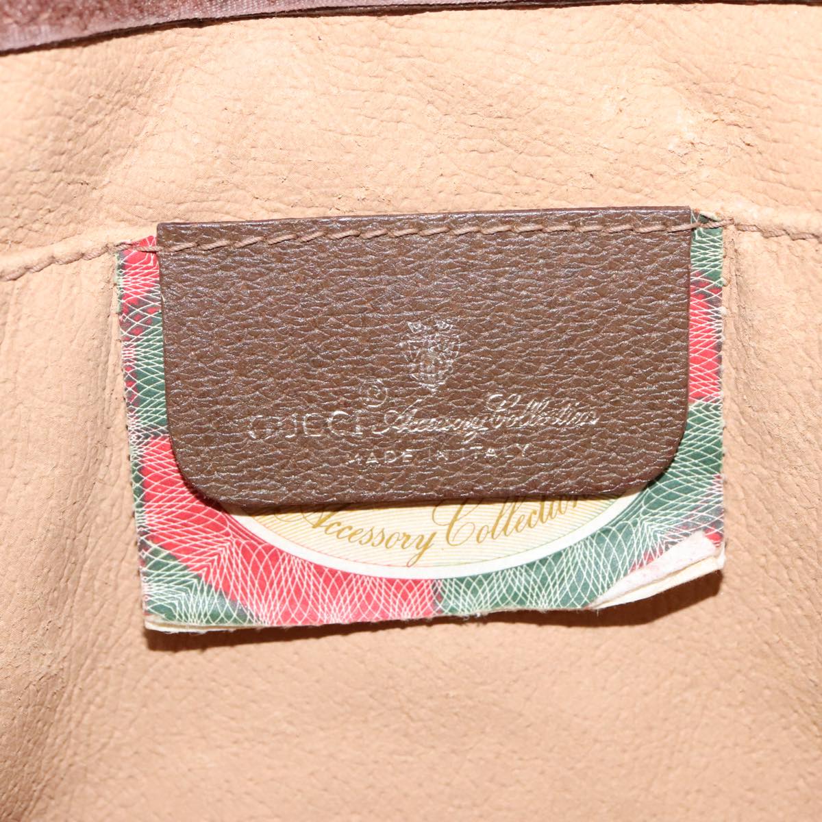 GUCCI GG Supreme Web Sherry Line Clutch Bag PVC Beige Red 89 01 033 ki5062