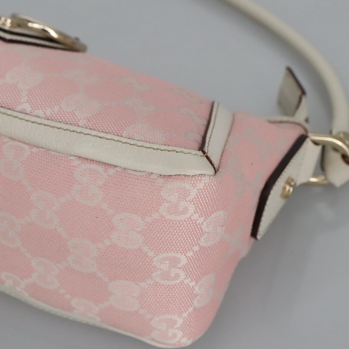 GUCCI GG Canvas Shoulder Bag Pink 130939 ki5065