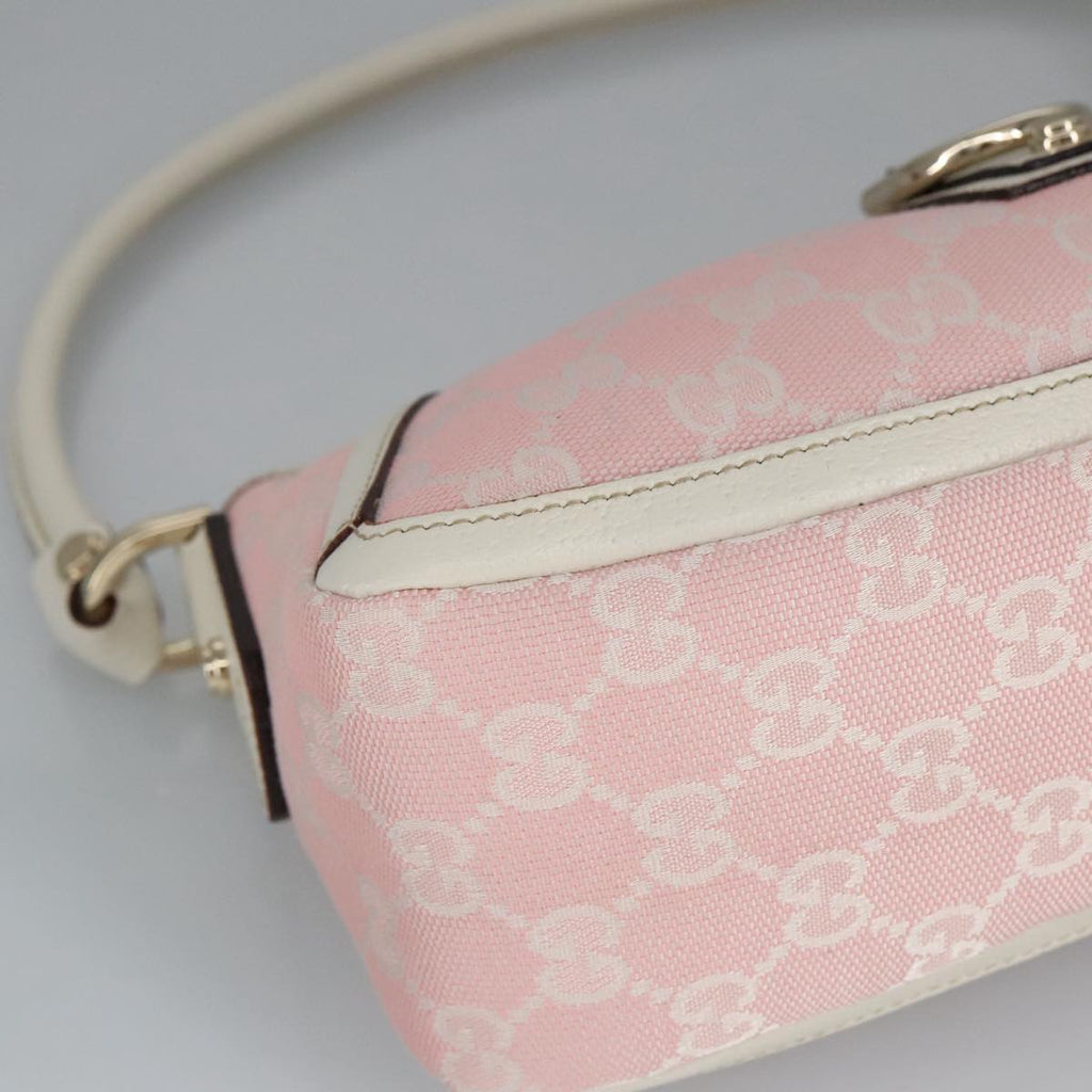 GUCCI GG Canvas Shoulder Bag Pink 130939 ki5065