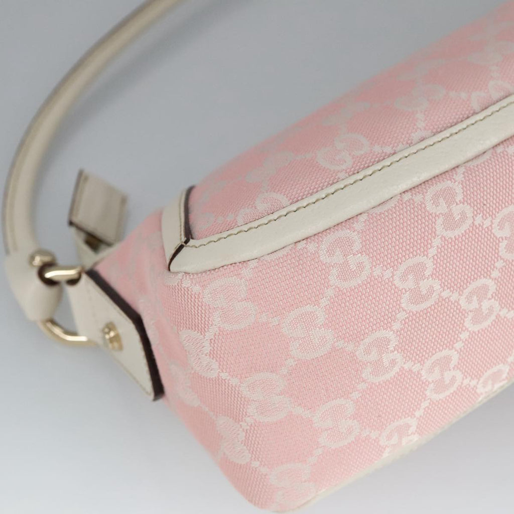 GUCCI GG Canvas Shoulder Bag Pink 130939 ki5065