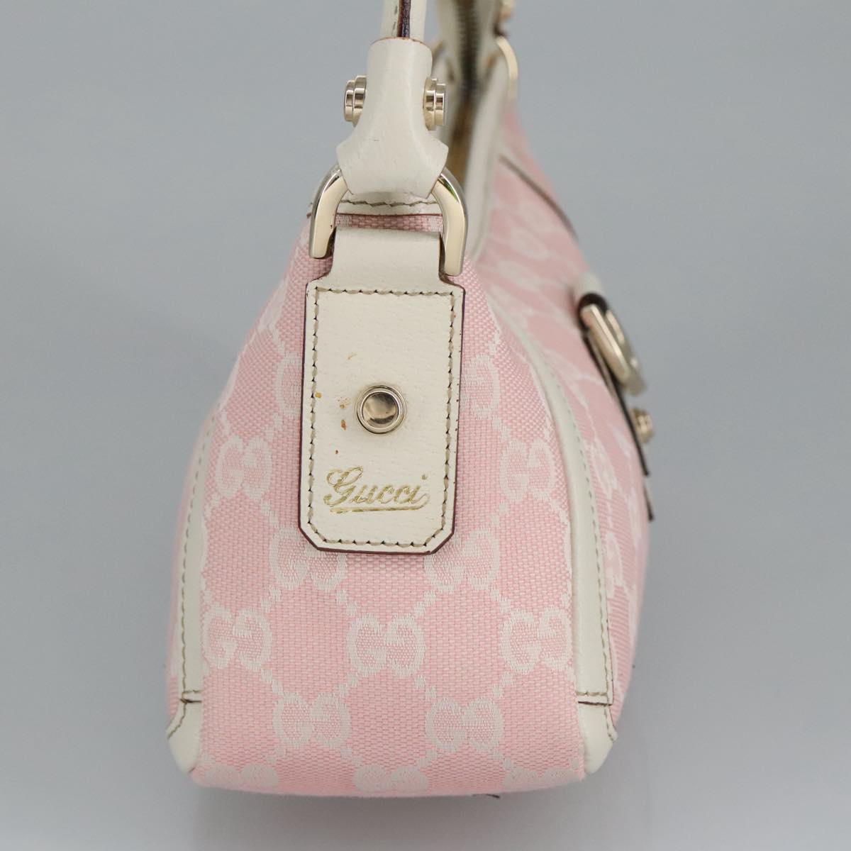 GUCCI GG Canvas Shoulder Bag Pink 130939 ki5065