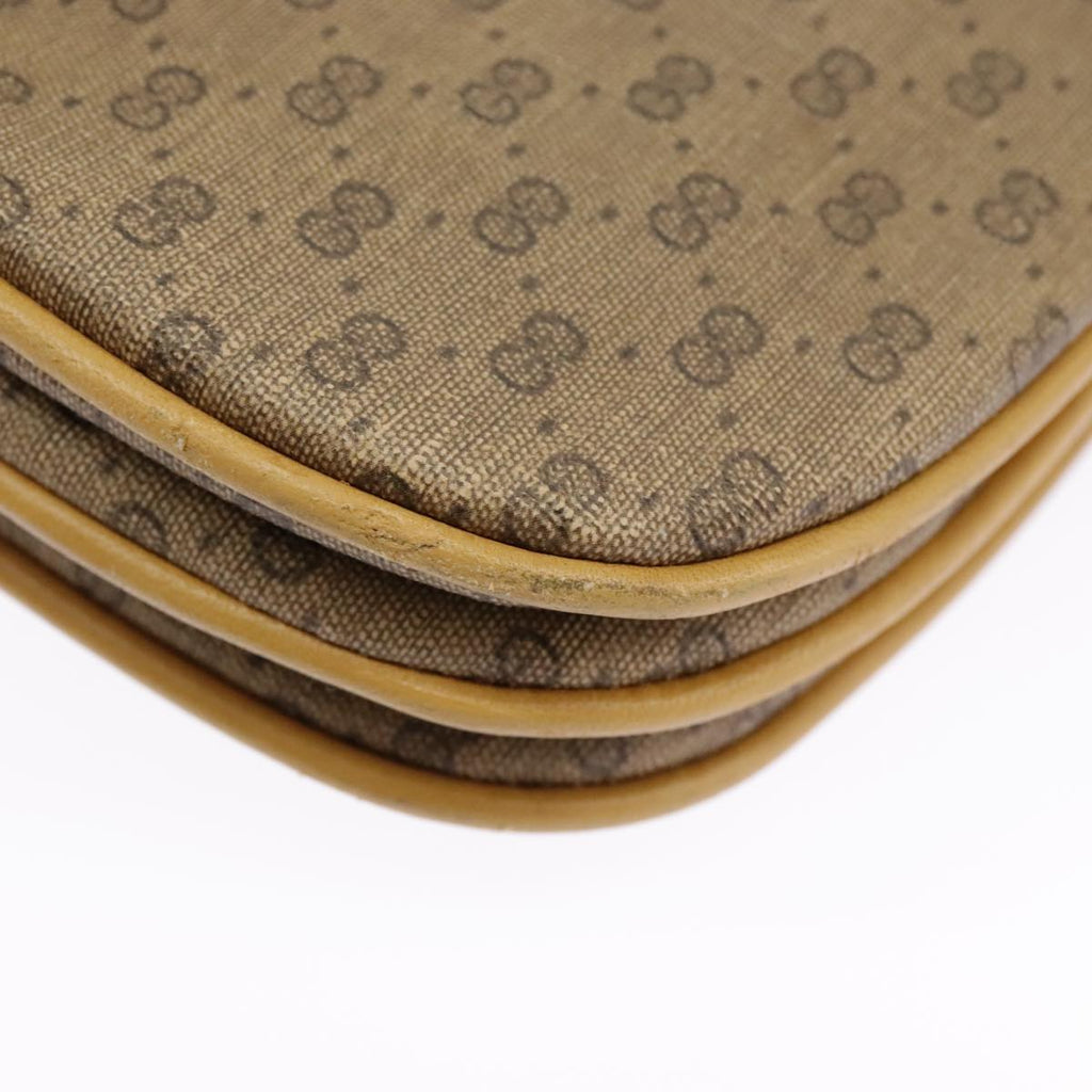 GUCCI Micro GG Supreme Shoulder Bag PVC Beige Gold 004 106 0024 ki5097