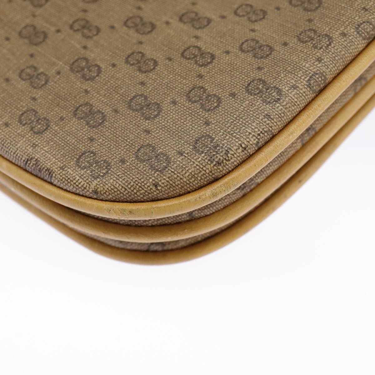 GUCCI Micro GG Supreme Shoulder Bag PVC Beige Gold 004 106 0024 ki5097