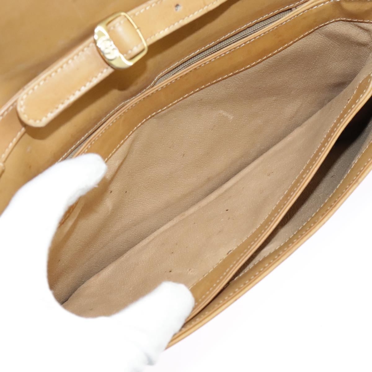 GUCCI Micro GG Supreme Shoulder Bag PVC Beige Gold 004 106 0024 ki5097