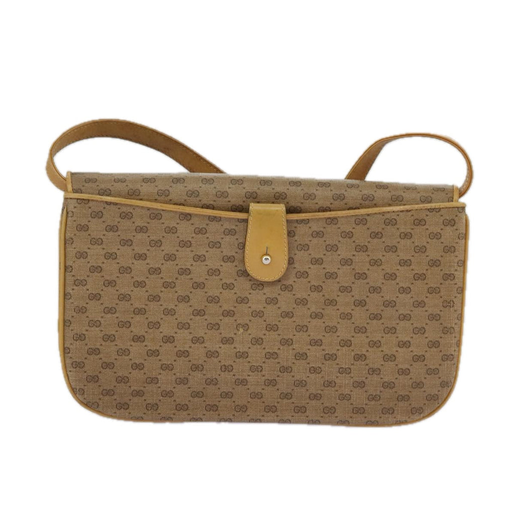 GUCCI Micro GG Supreme Shoulder Bag PVC Beige Gold 004 106 0024 ki5097