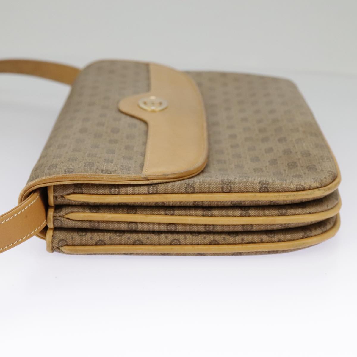 GUCCI Micro GG Supreme Shoulder Bag PVC Beige Gold 004 106 0024 ki5097