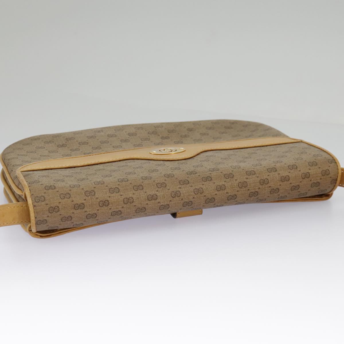 GUCCI Micro GG Supreme Shoulder Bag PVC Beige Gold 004 106 0024 ki5097