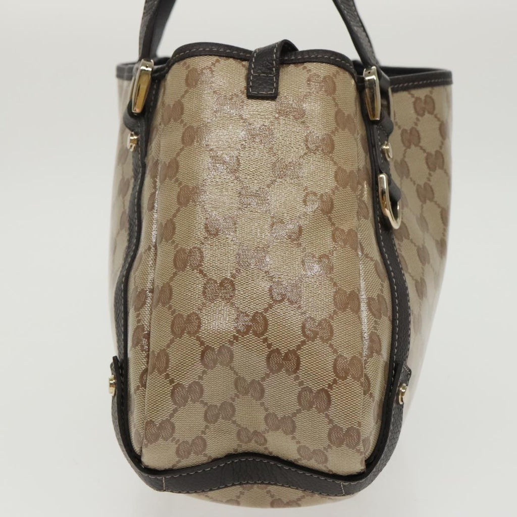 GUCCI GG Crystal Abbey Tote Bag Beige Gold 293578 ki5099