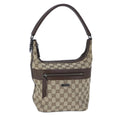 GUCCI GG Canvas Shoulder Bag Beige ki5120