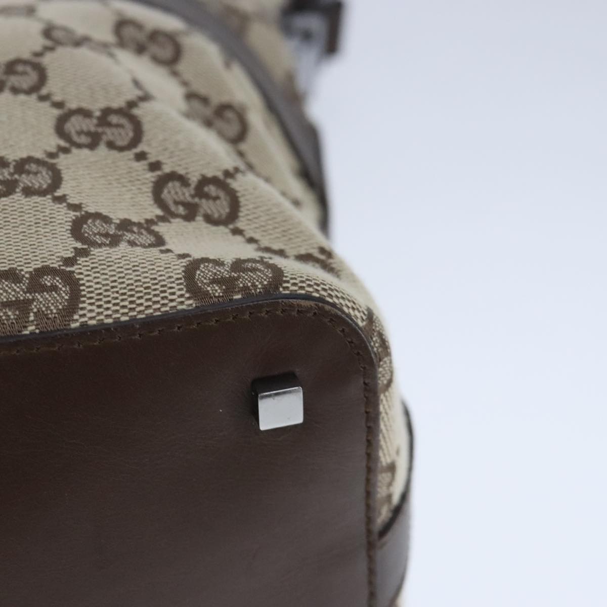 GUCCI GG Canvas Shoulder Bag Beige ki5120