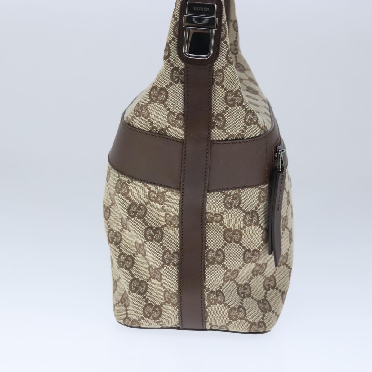 GUCCI GG Canvas Shoulder Bag Beige ki5120