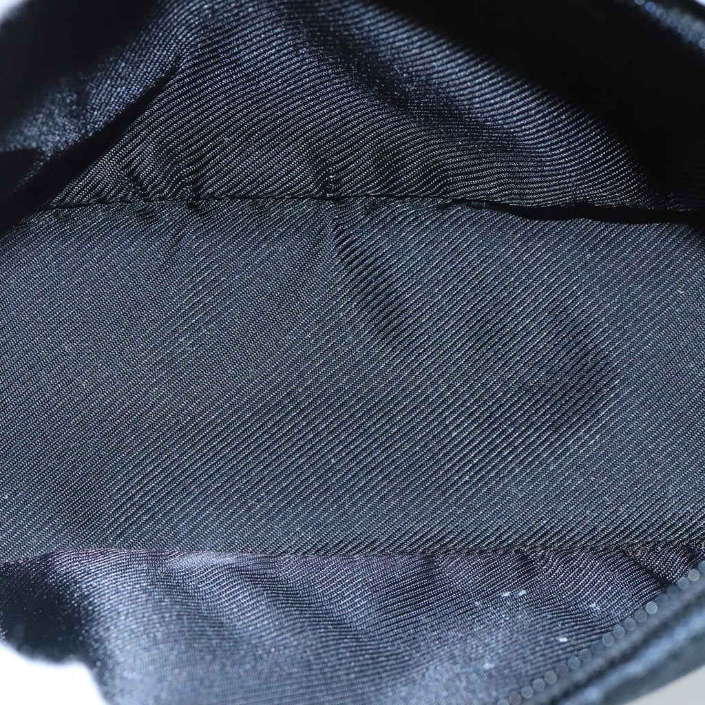 GUCCI GG Canvas Pouch Black Silver 039 1103 ki5152