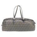 FENDI Zucchino Canvas Hand Bag Navy Blue kk054
