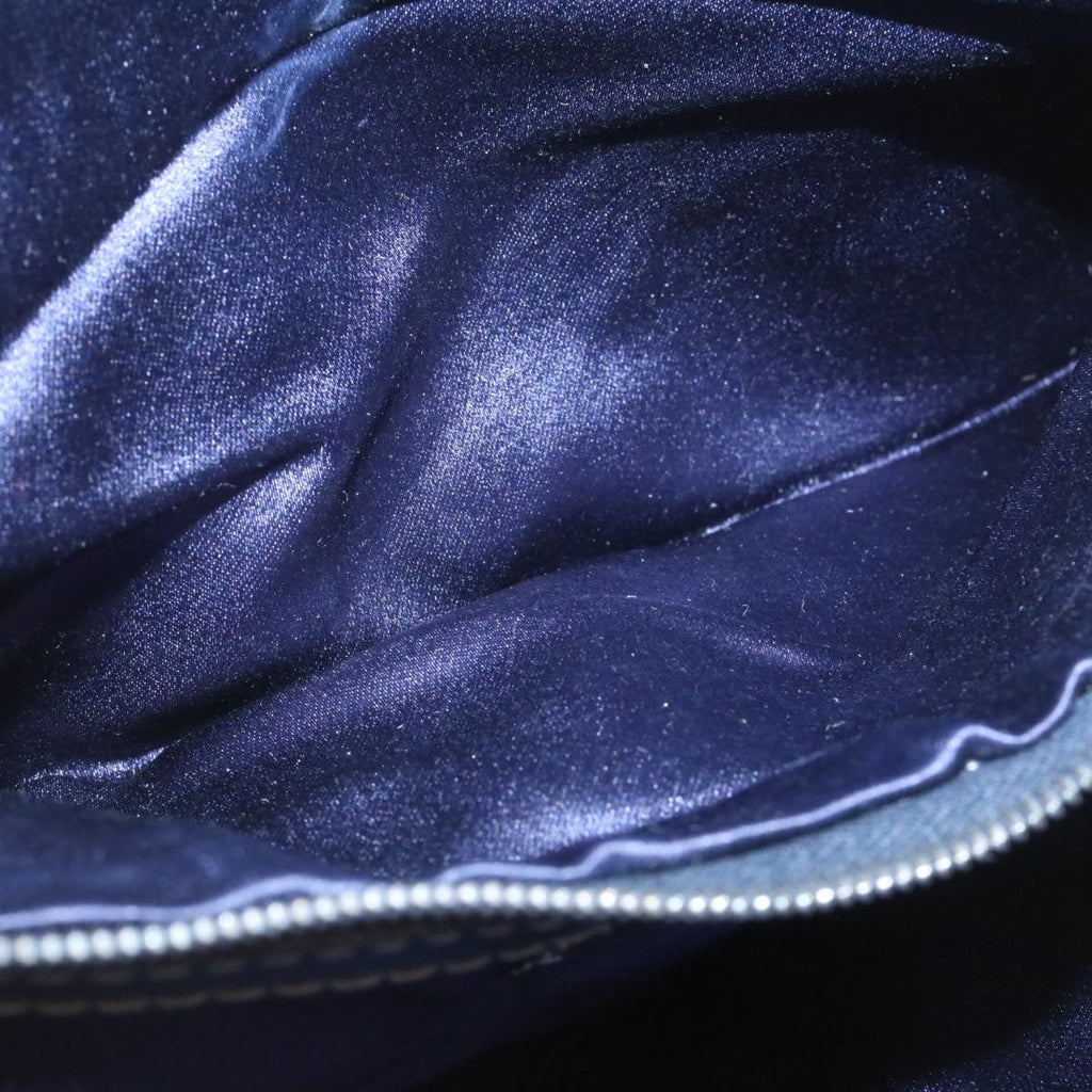 FENDI Zucchino Canvas Hand Bag Navy Blue kk054
