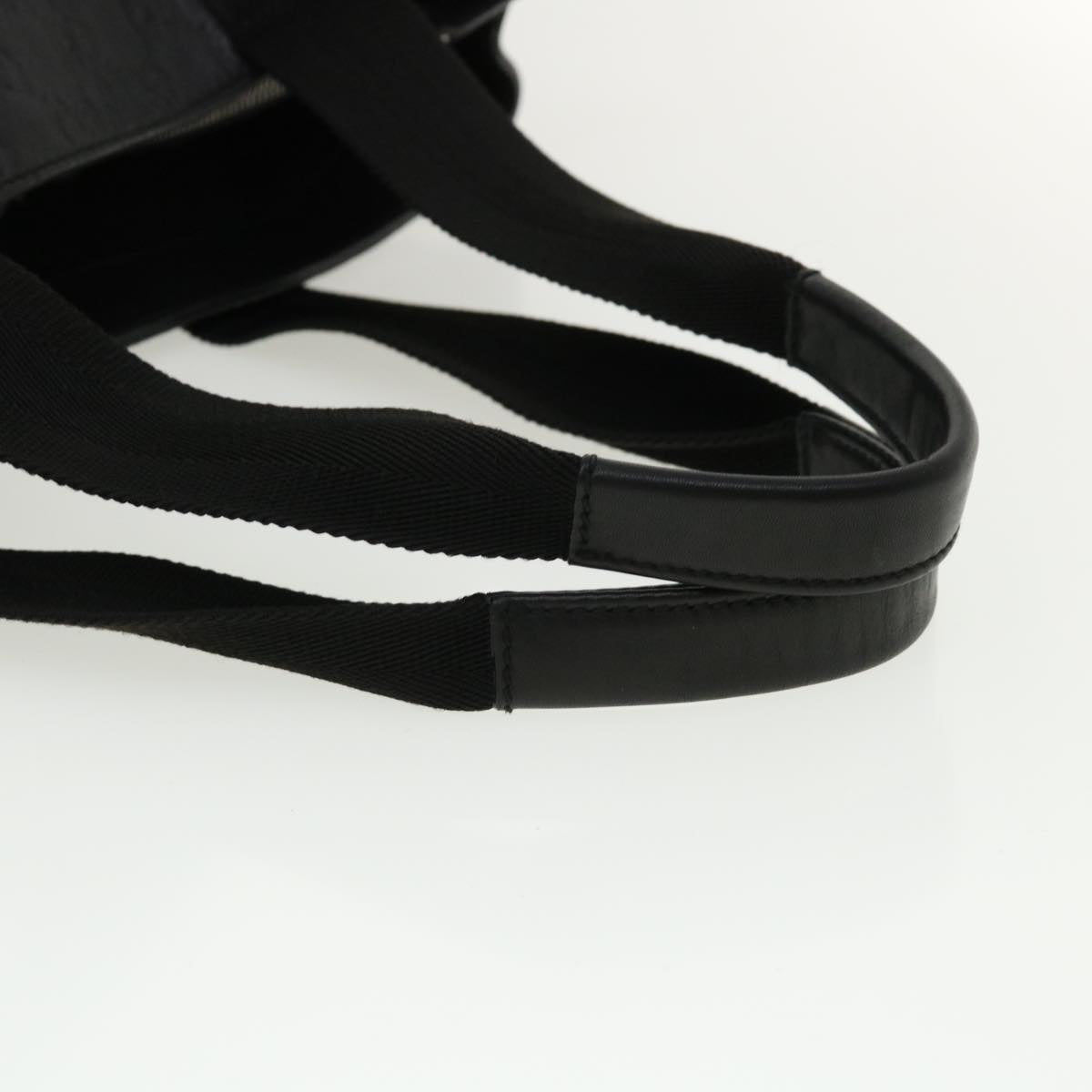GUCCI Guccissima Tote Bag Canvas Leather Black kk141