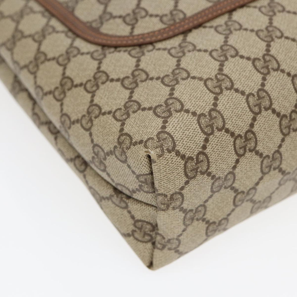 GUCCI GG Canvas Web Sherry Line Tote Bag PVC Leather Beige Green Red kk275