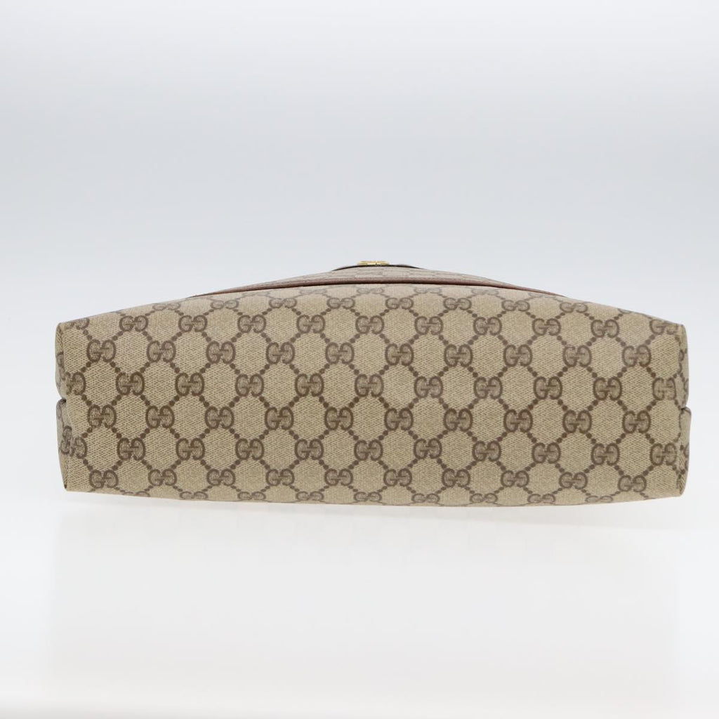 GUCCI GG Canvas Web Sherry Line Tote Bag PVC Leather Beige Green Red kk275