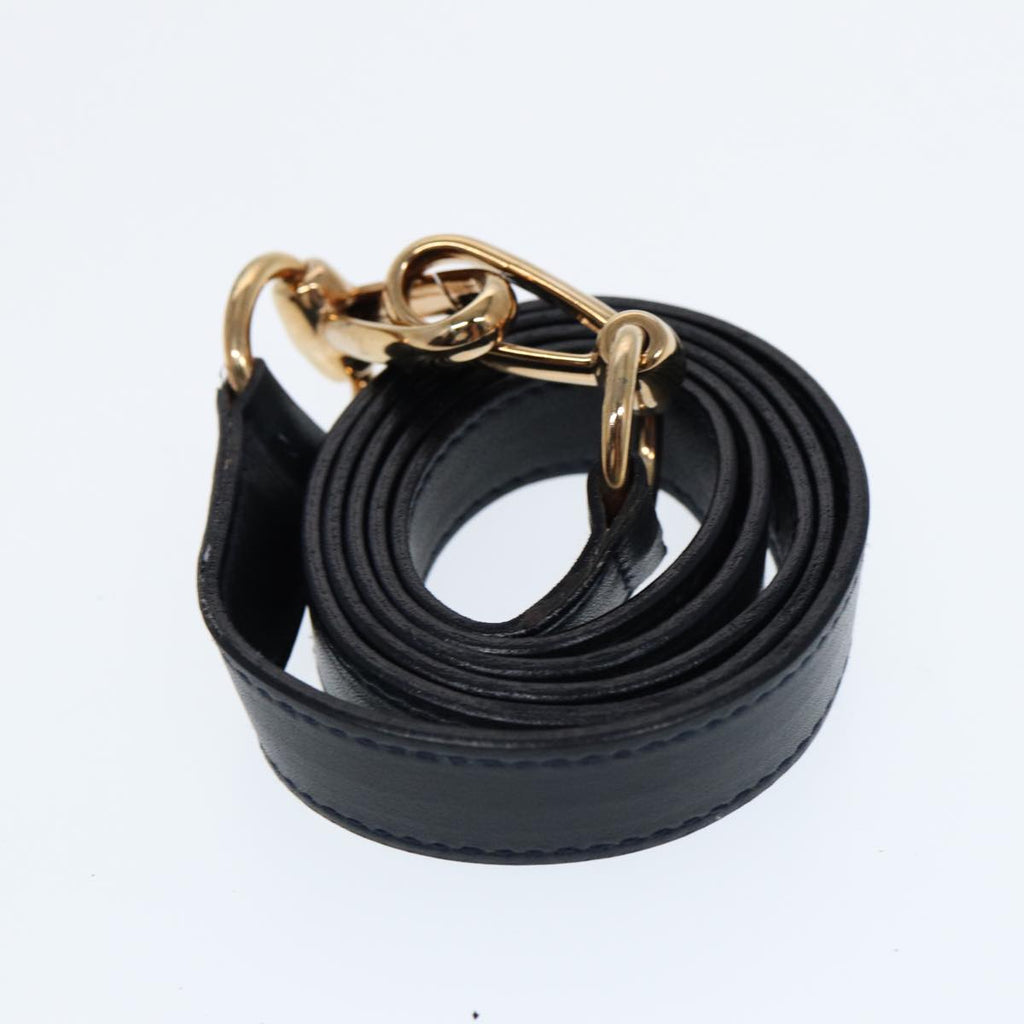 GUCCI Bamboo Hand Bag Leather 2way Navy Gold 000 122 0316 kk290
