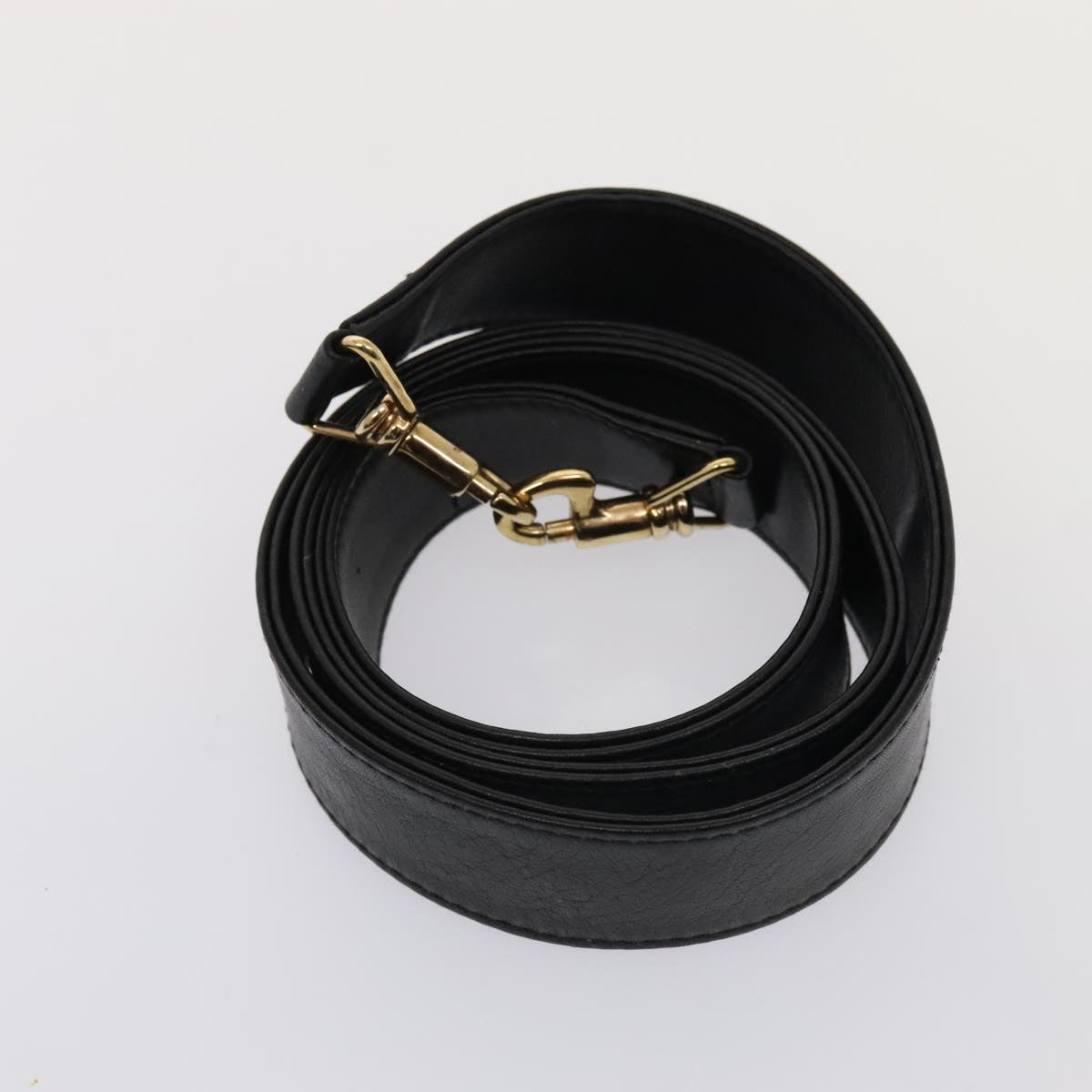 GUCCI Bamboo Hand Bag Leather 2way Black Gold 001 1998 1638 kk291